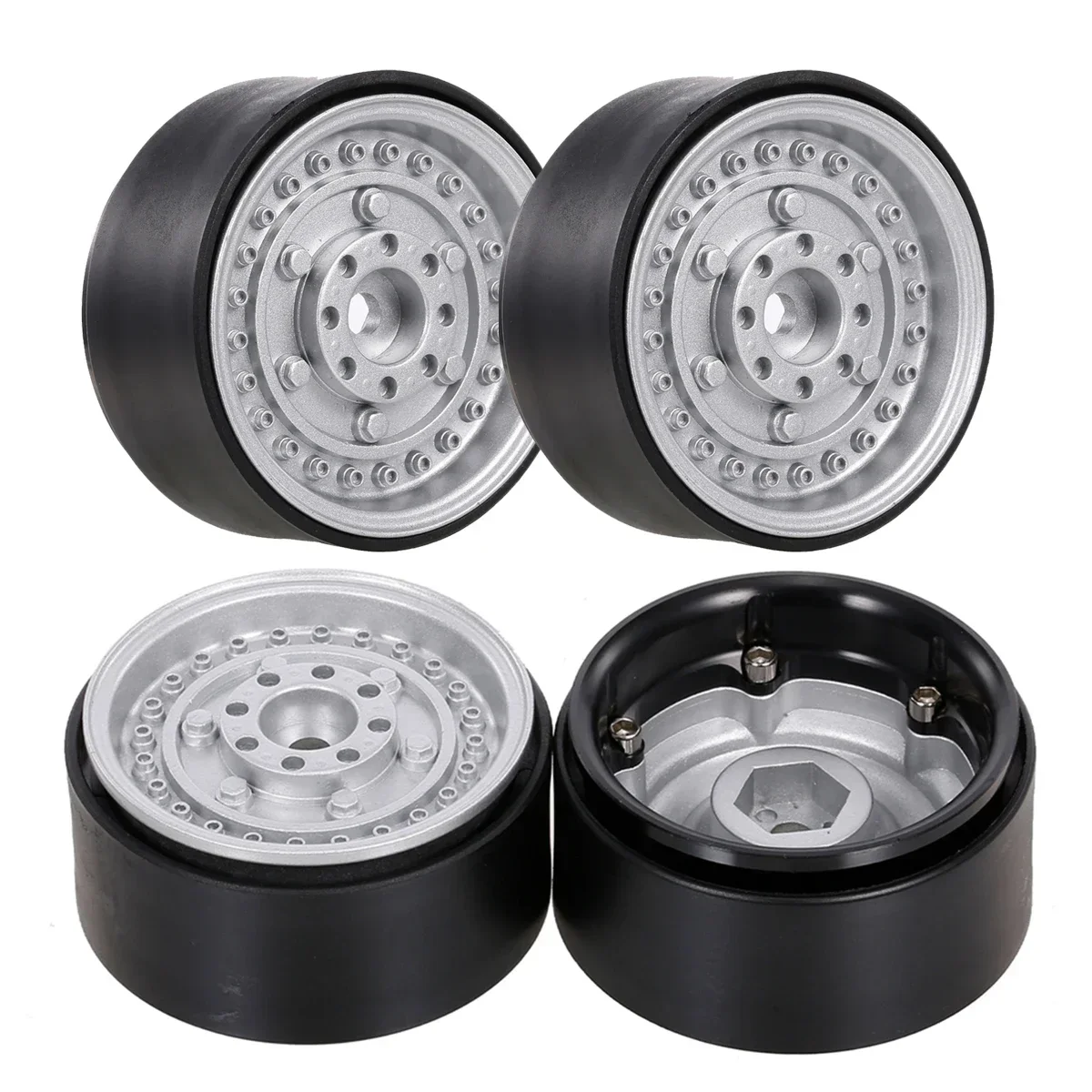 

116g/pcs 1.9" Beadlock Wheel Rim for 1/10 RC Crawler Car Axial SCX10 90046 RedCat Gen8 Trxs TRX-4