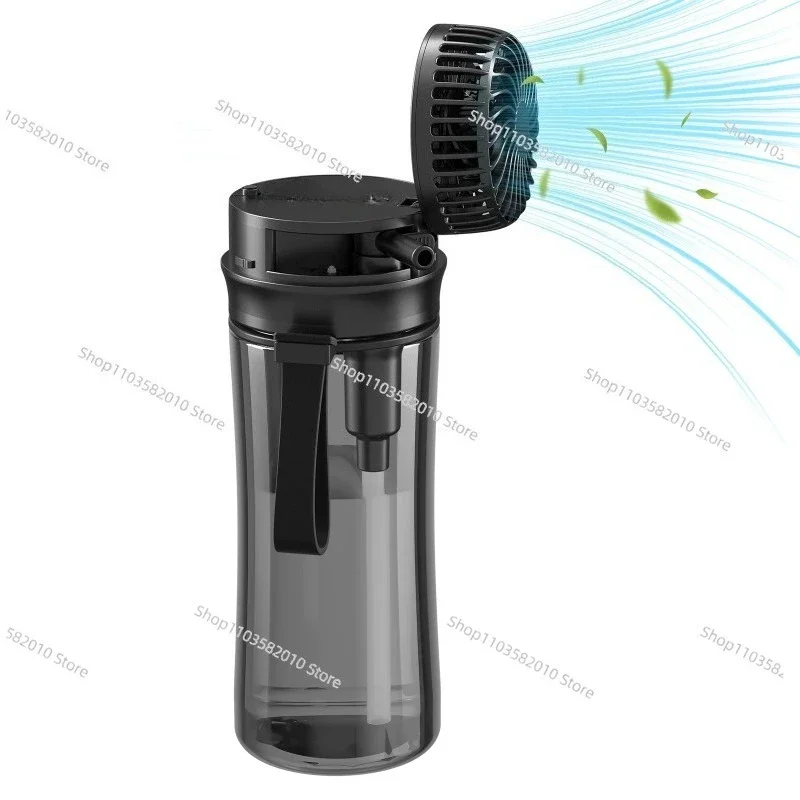 Hot Sale Summer Air Cooling Mini Portable Handy Plastic Water Bottle Fan