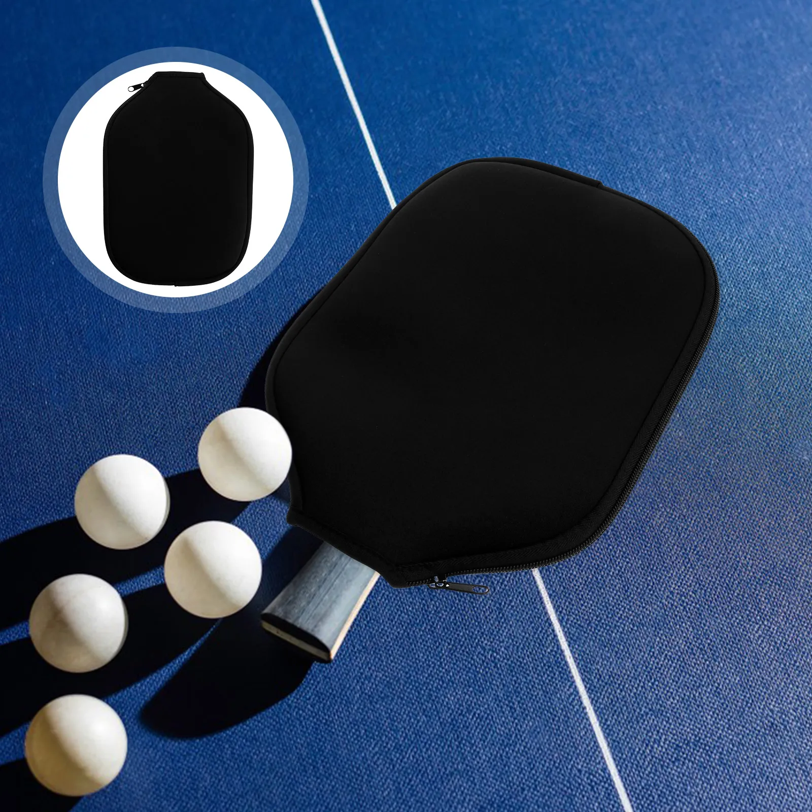 

Table Tennis Racket Cover Case Bag Covers Neoprene Paddle Cases Protector Holder