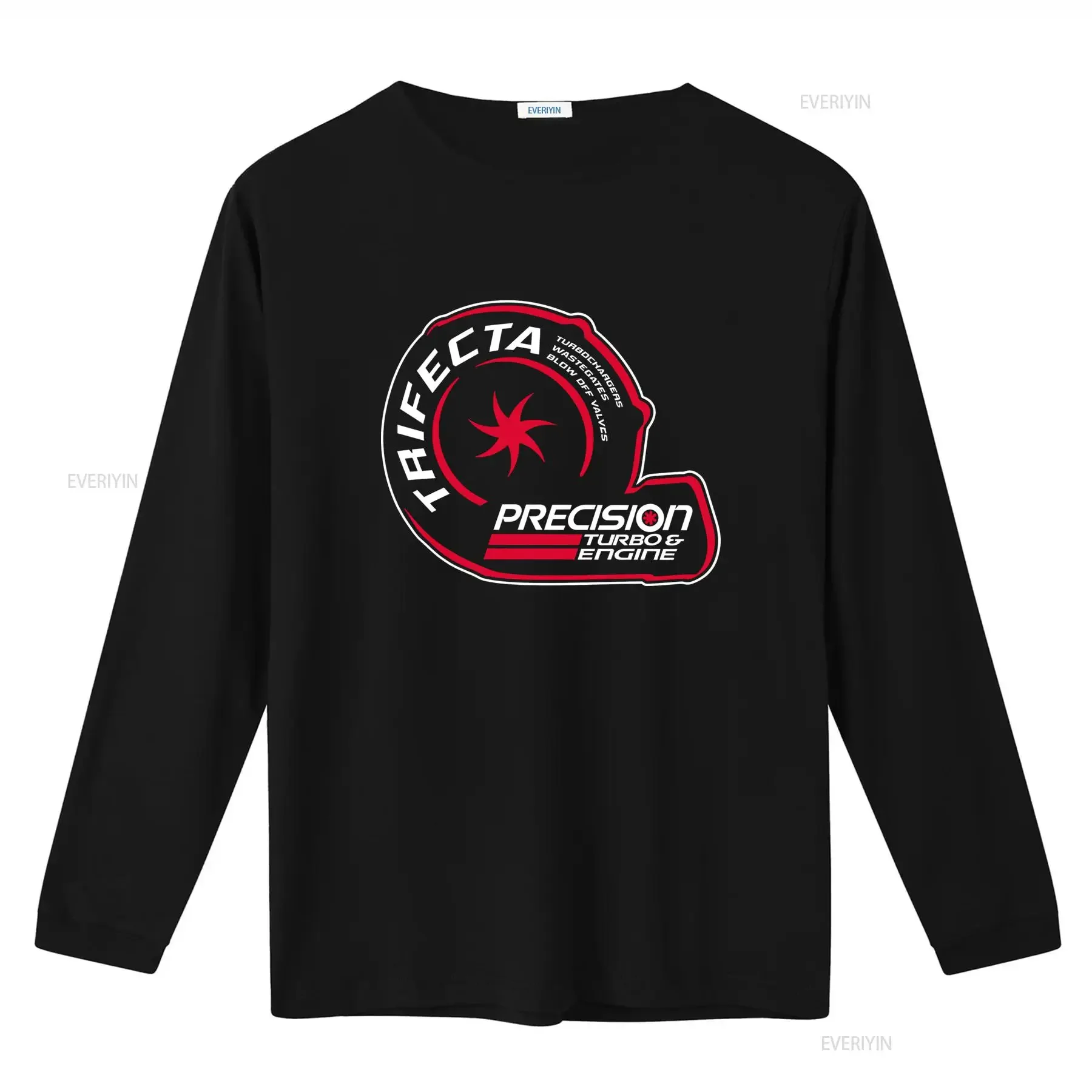 New Precision Turbo Engine Logo Men's T Shirt Funny Design Size S to 5XL vintage Washed Slightly designer clothes Versatile