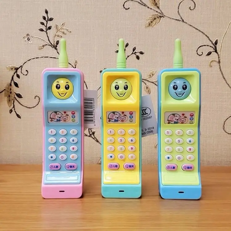 Kids Puzzle Toys Childhood Cute Big Brother Cell Phone With Light Music Phone Toys Puzzle Early Learning Multifunctional Phone