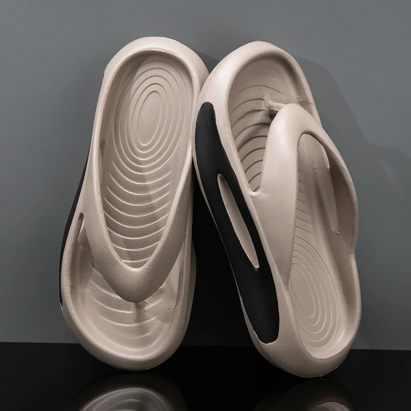 

Men's Flip-flops Men's Slippers Outdoor Platform Beach Flip-flops Fashion EVA Bathroom Slides House Cloud Flip-flops