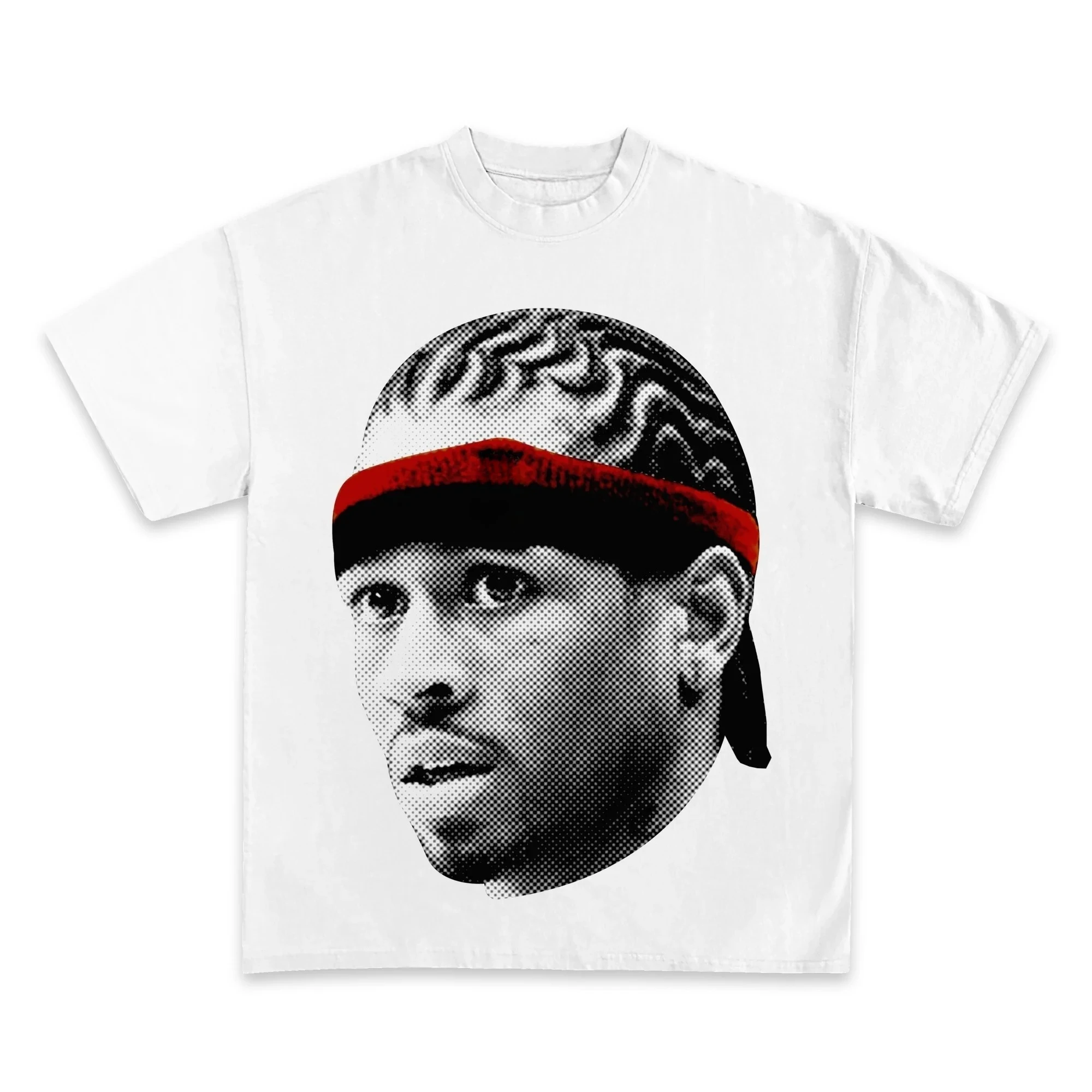 

Allen Iverson Basketball Star Printed T-Shirt Men's Fashion Casual Wear Short Sleeve Loose Comfort T-Shirt Everyday Men Clothing