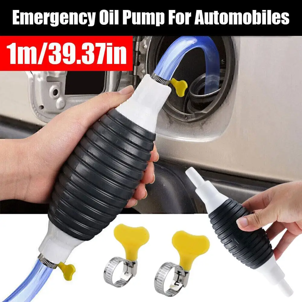 Oil Saver Manual Oil Extractor Gasoline Suction Device, Suction Fuel Transfer, Car Diesel Pump Gas With Accessor Cup Siphon D7J1