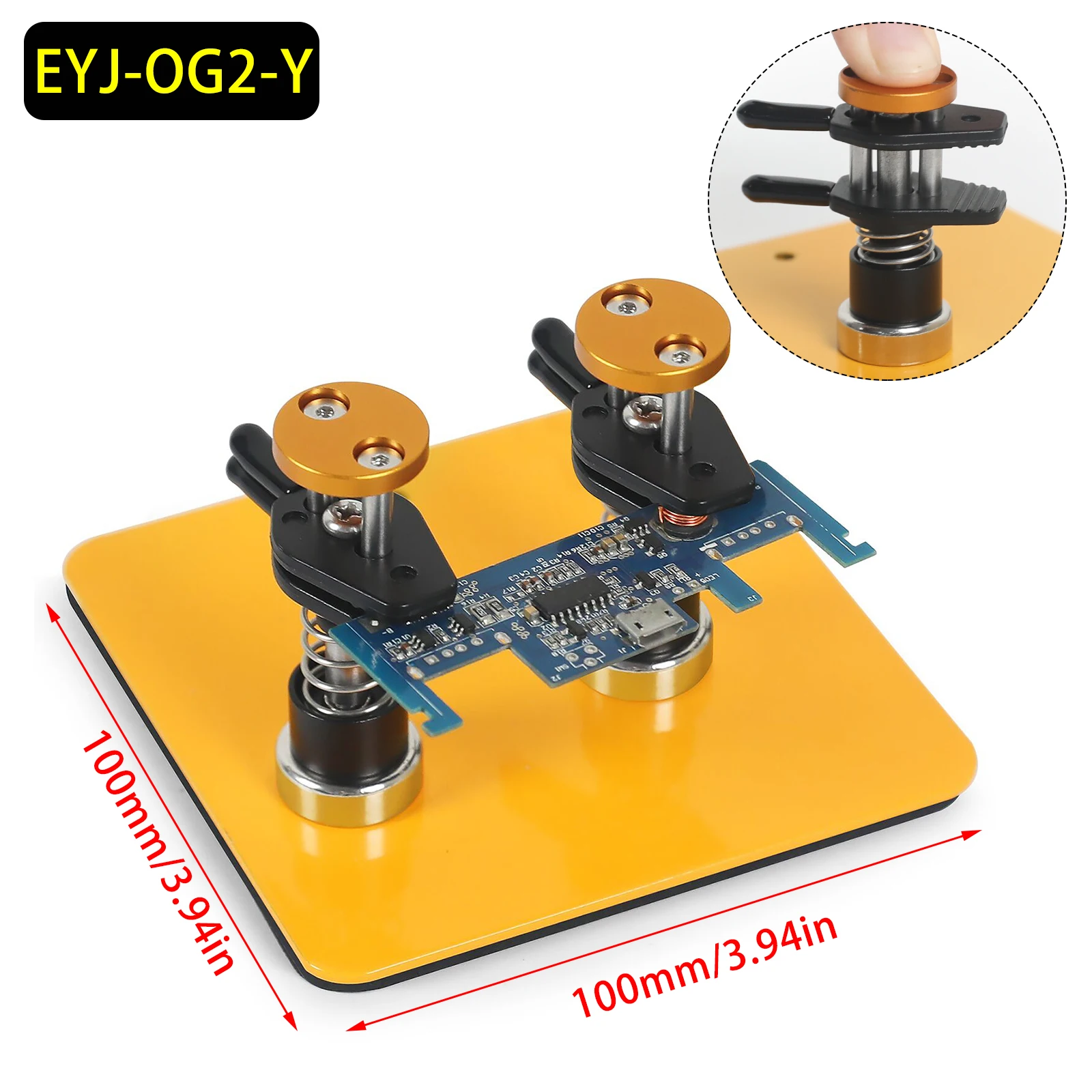 NEWACALOX Magnetische Helpende Hand Solderen Derde Handje met Alligator Clips Flexibele Metalen Armen Elektronische Reparatie Tool