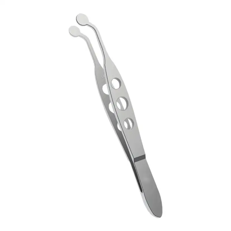 1Pcs Stainless Steel Eyelash Tweezers Precision Meibomian Gland Forceps Safe for Women Daily Eye Care Makeup Removal