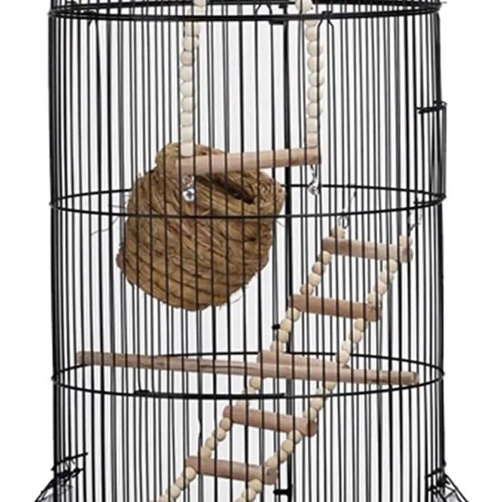

Avian Habitat for Lovebirds, Finches & Parrotlets: Decorative Travel Cage with Cover