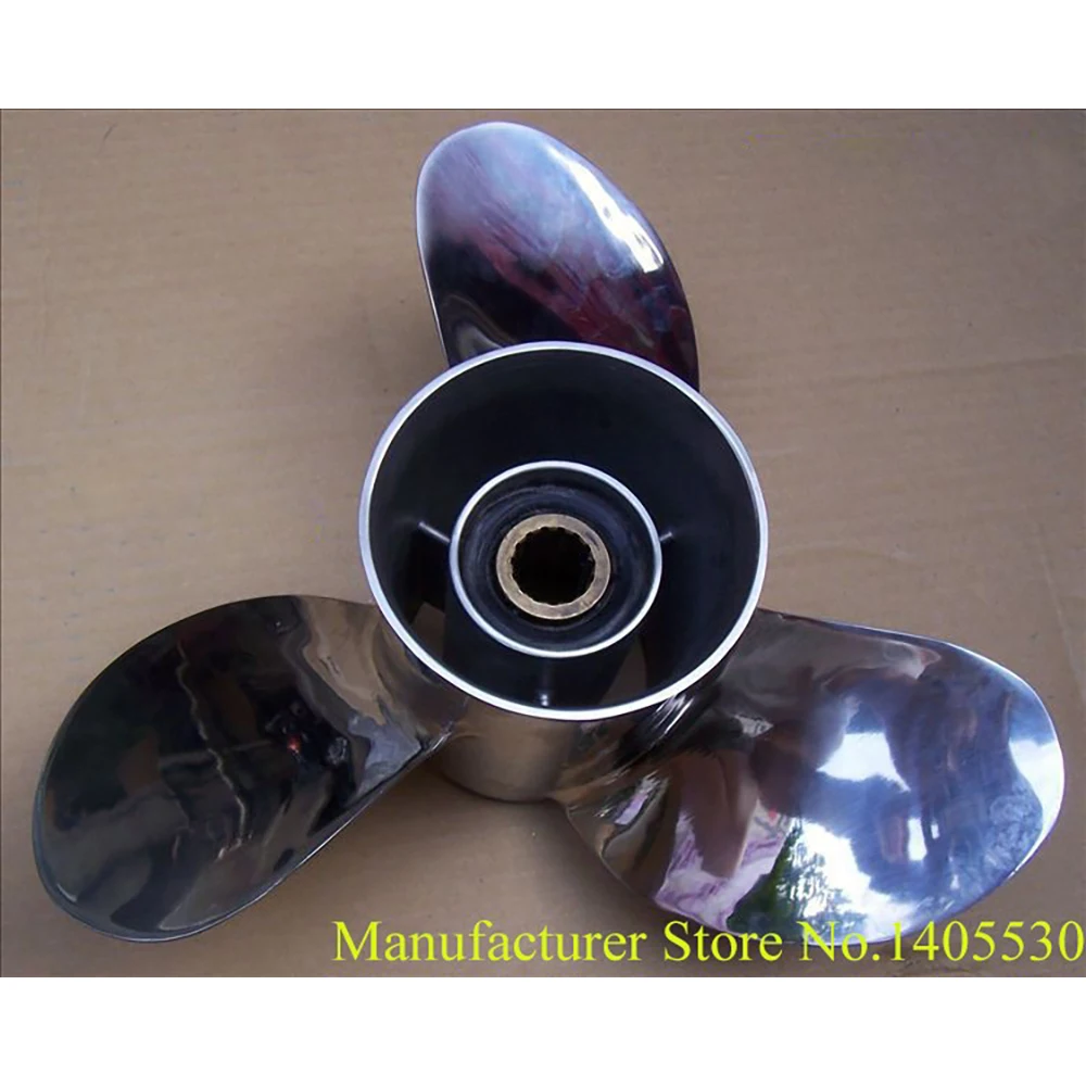 Stainless Steel  Propeller  for Yamaha  Tohatsu 2stroke 60-85hp ,4 stroke 90-115hp outboard motors Model No.133/4x15-R