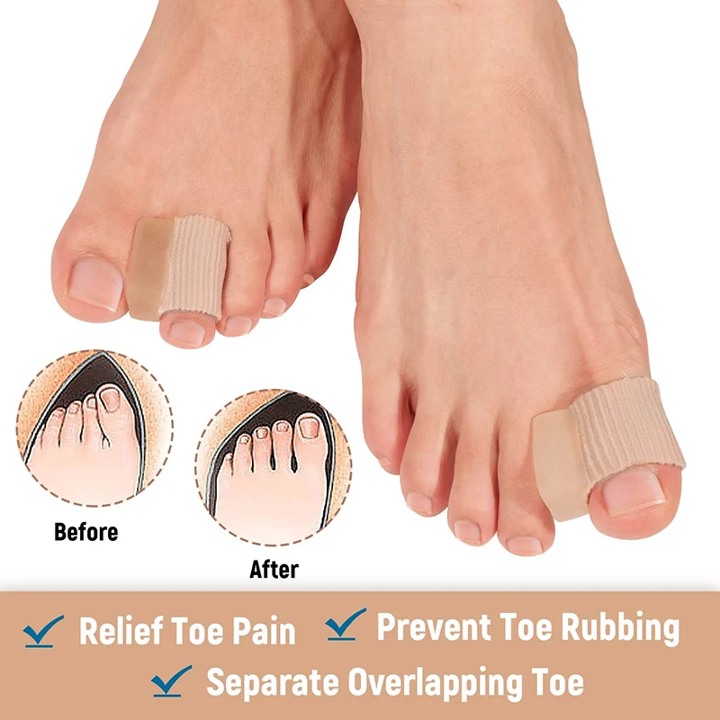 4pcs=2Pair Toe Silicone Bunion Guard Foot Care Orthopedic Toe Separators Finger Toe Separator Correction Pad Foot Care Tool