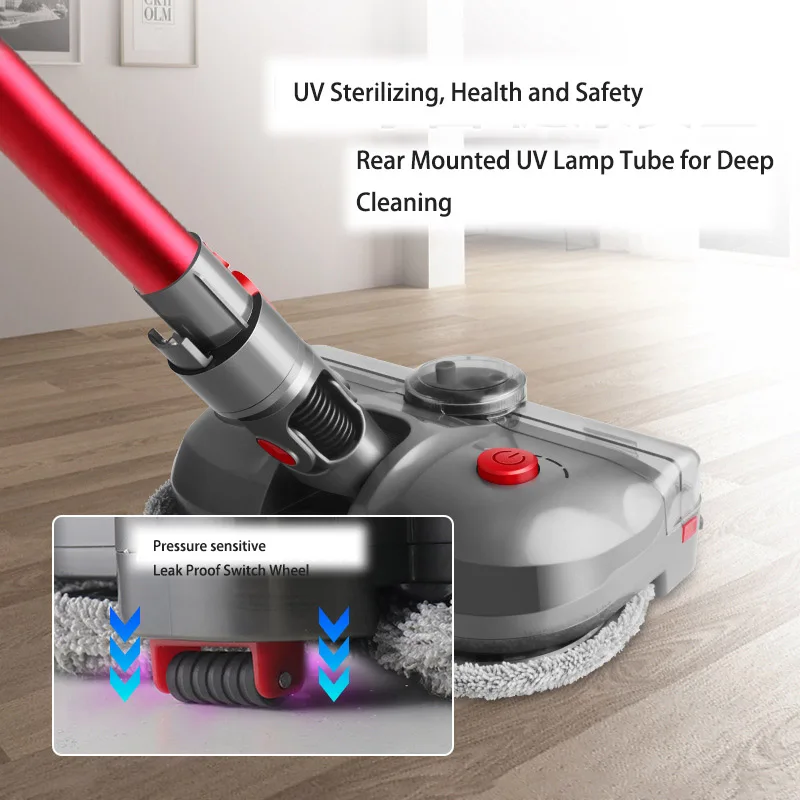 Suitable for Dyson Vacuum Cleaner V7V8V10V11V12V15 Electric Mop Head Floor Washer Accessories Mop Head Water Tank