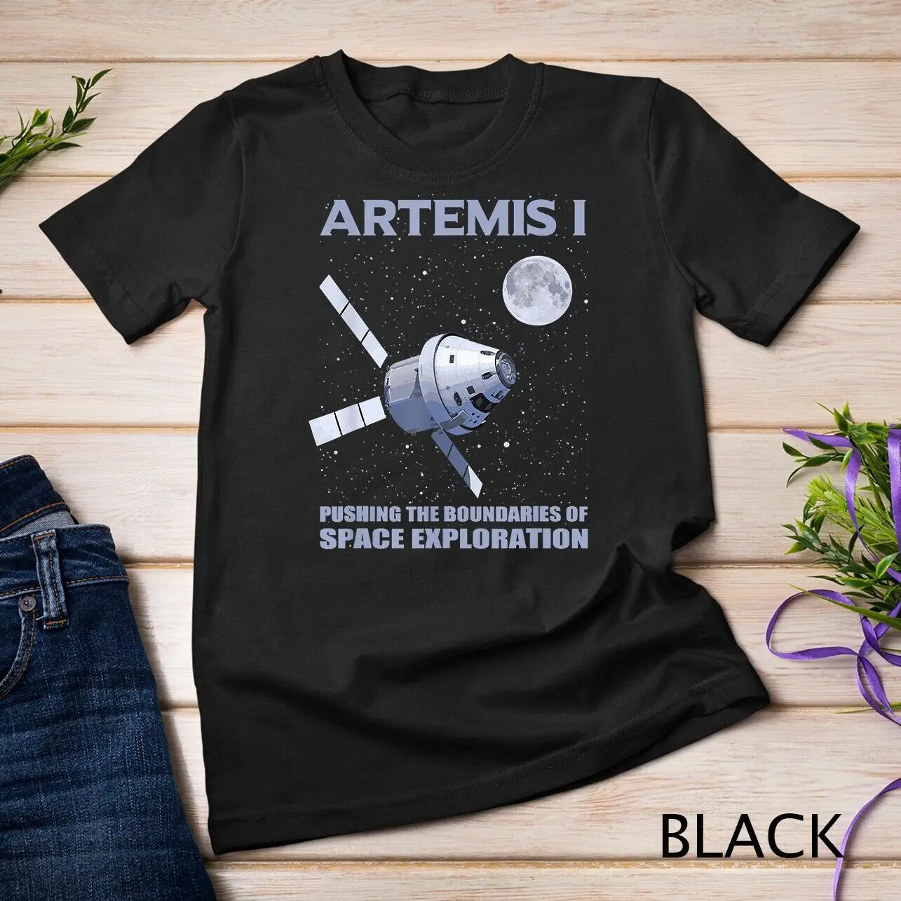 Artemis I Moon & Space Exploration Moon Base To Mars T-Shirt Unisex T-shirt