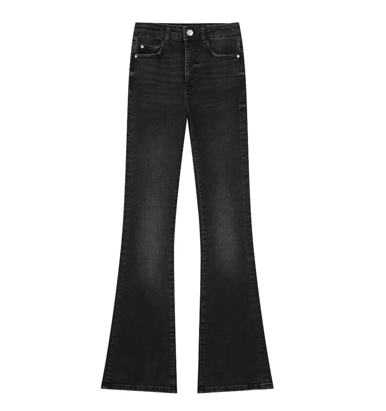High Waist Bell Bottom Jeans Women's Slim Fit Versatile Autumn New Style Long Pants Fashionable Ladies Denim Trousers