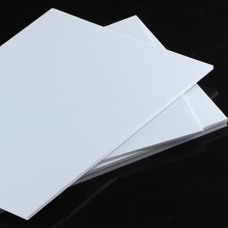 0.5/0.8/1/1.5/2/3/4/5mm Thickness White ABS Plastic Plate Model Sheet Material For DIY Model Part Accessories