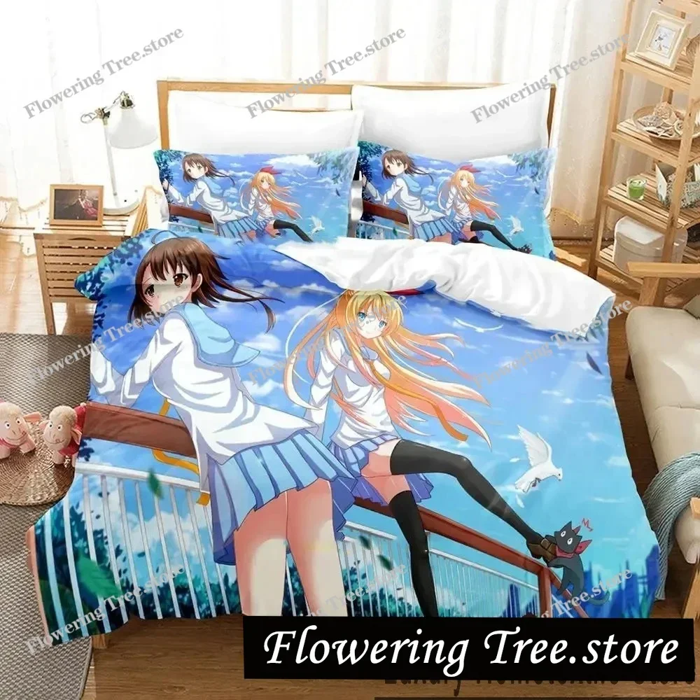 

3D Print Anime Nisekoi False Love Bedding Set Boys Girls Twin Queen King Size Duvet Cover Pillowcase Bed boys Adult
