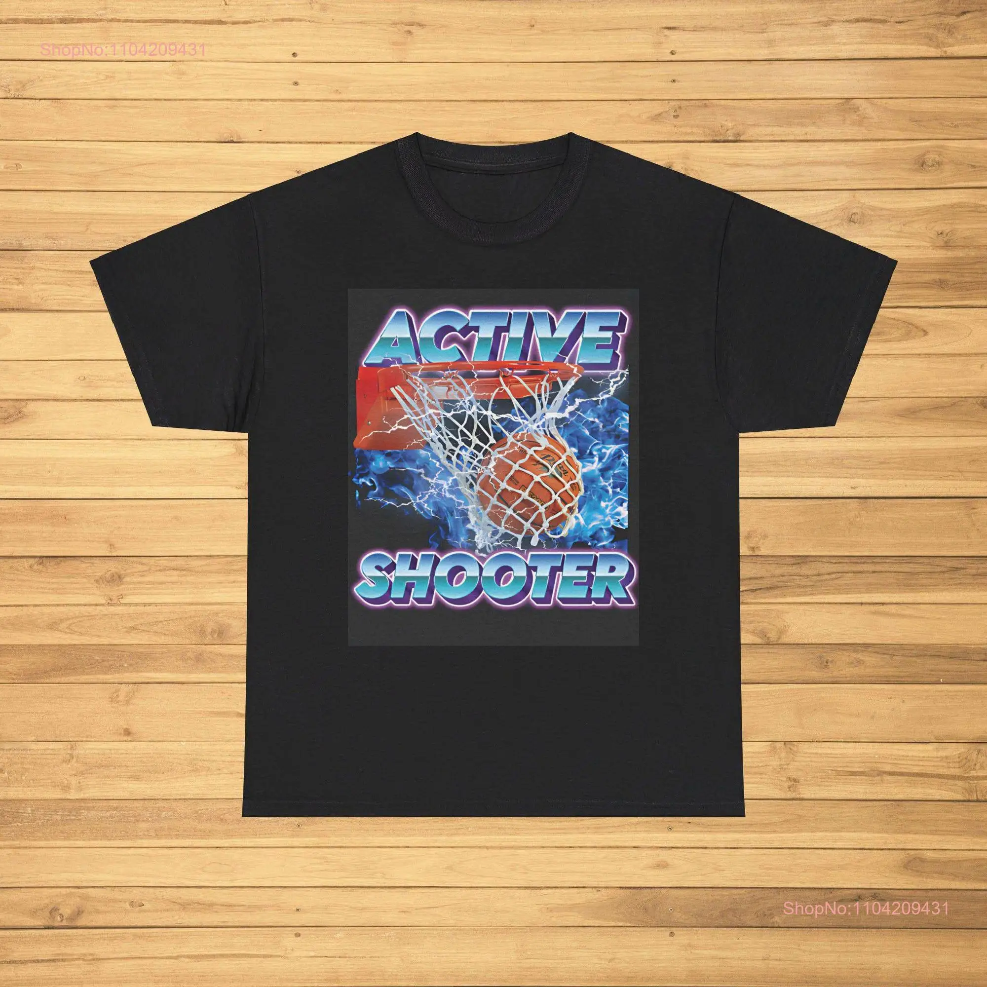 Active Shooter T Shirt Funny Meme Joke GifT Trending Oddly long or short sleeves