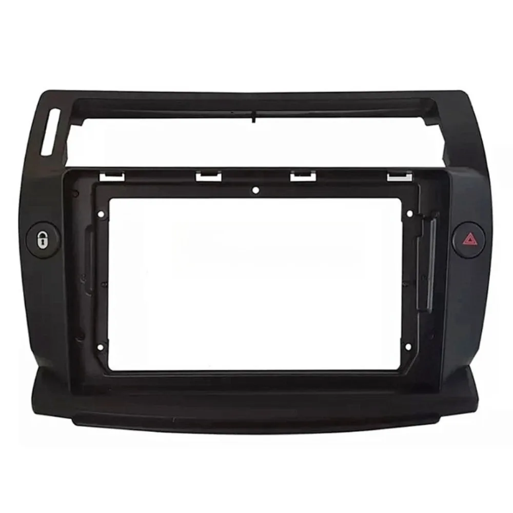 اكسسوارات السيارات لسيتروين C4 C-QUATRE 2004-2009 10.1 بوصة راديو ستيريو فآسيا الملاحة لوحة الإطار مزدوجة DIN داش عدة الكسوة