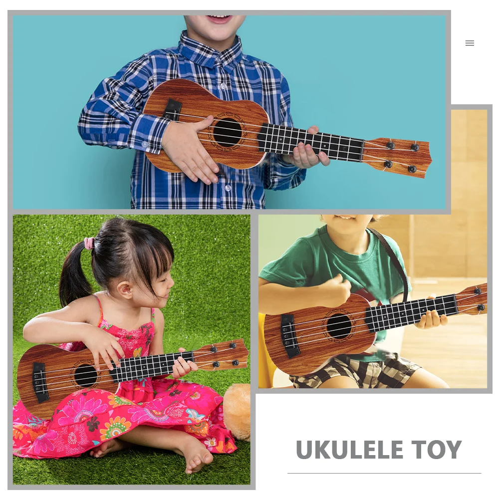 Ukulele Mini Modell Schöne Gitarre Kind Instrument Spielzeug Kleinkind Mädchen Spielzeug für Pädagogische Holz Musik Kinder Spielzeug