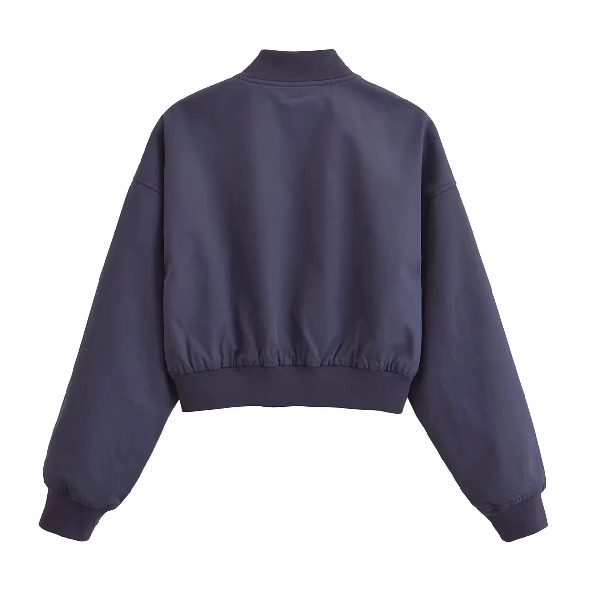 Street Sle Retro ex ort Flight Jaet Manteau de baseball à col visible pour femme avec kets Vêtements d'extérieur polyvalents ort