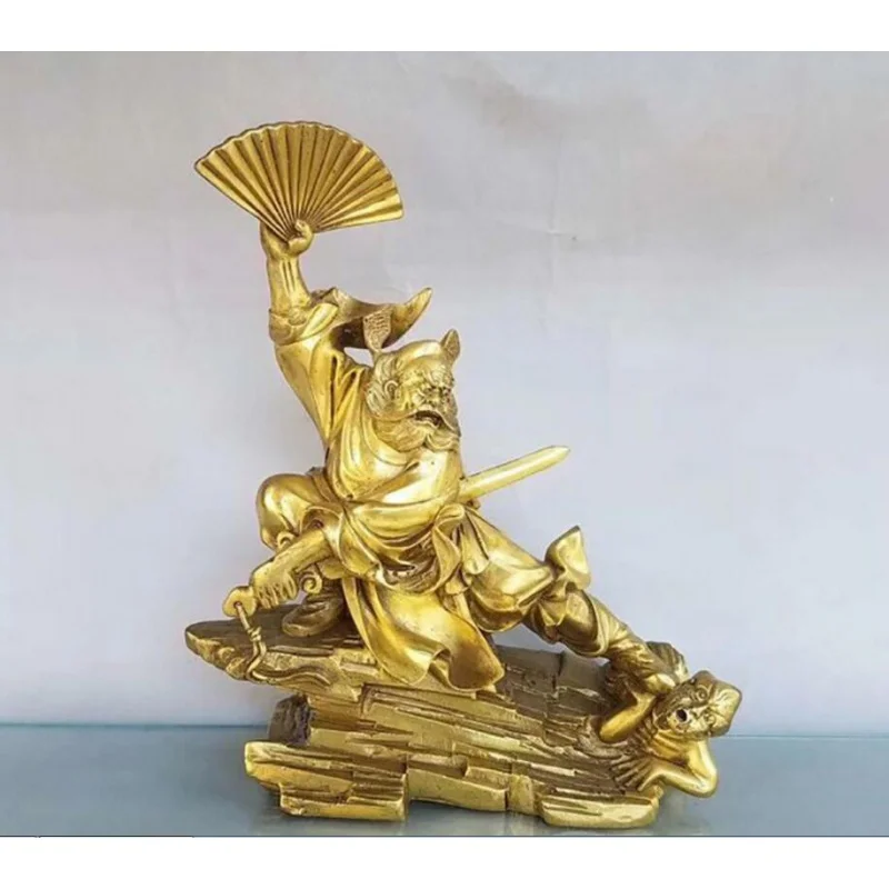 

Copper Statue Wholesale of pure copper, Zhongkui, catching ghosts, home furnishings, brass crafts, Tianshi, Zhongkui, fengshui,