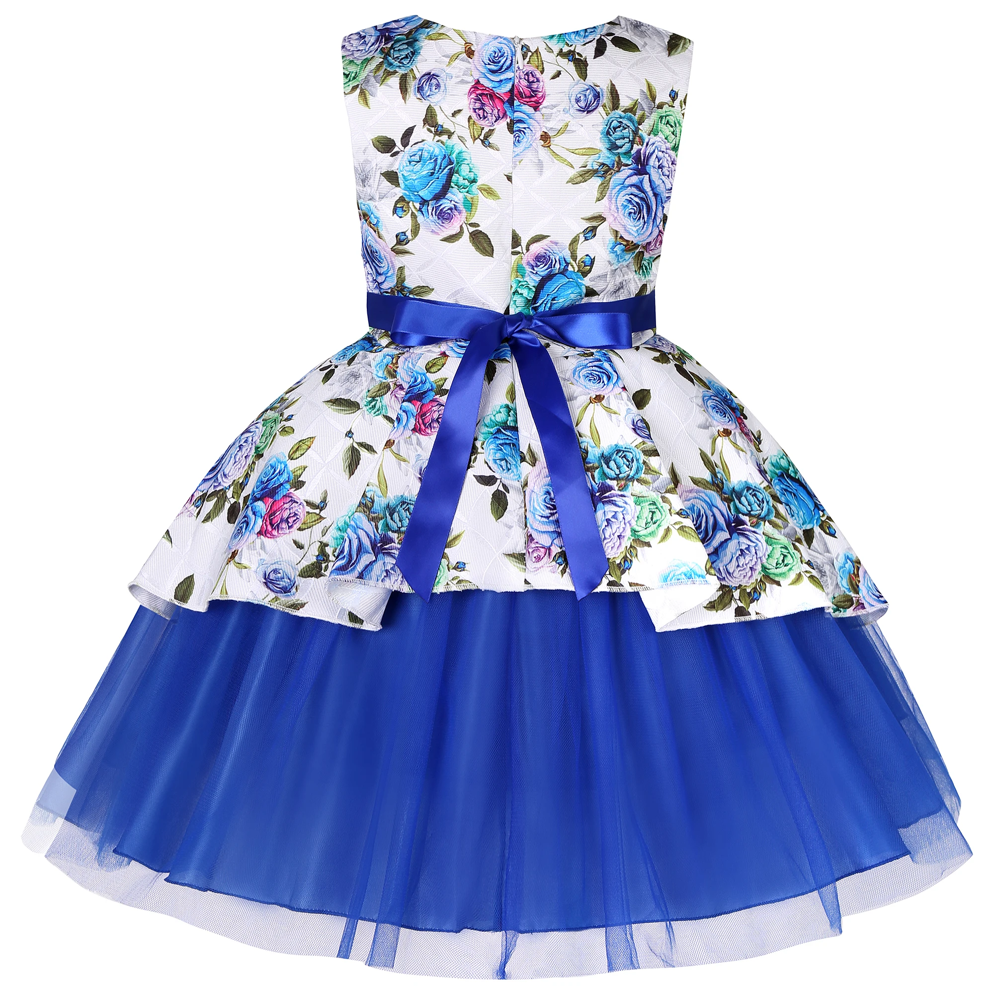 Children's Printed Formal Dresses, Tulle Princess Dresses, Runway Models, Party Dresses, Banquet Attire, Piano Performance Outfi image 3