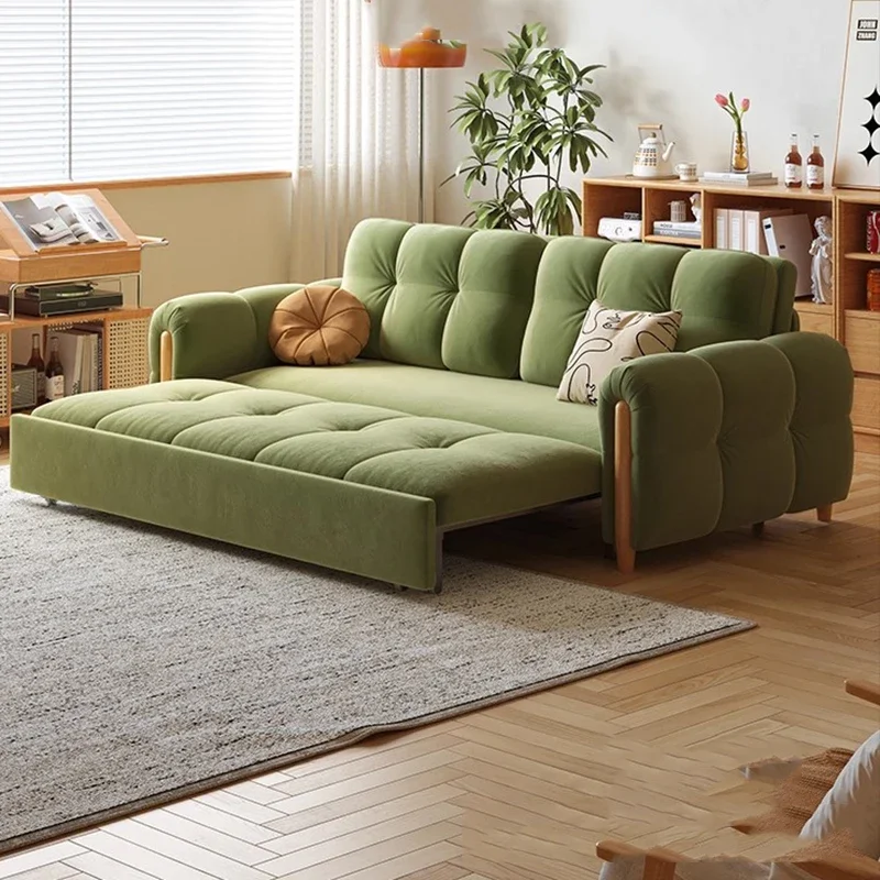 

Apartment Folding Sofas Bed Elegant Italian Floor Sofa Multifunctional Luxury Ensembles Universal Muebles Postmodern Furniture