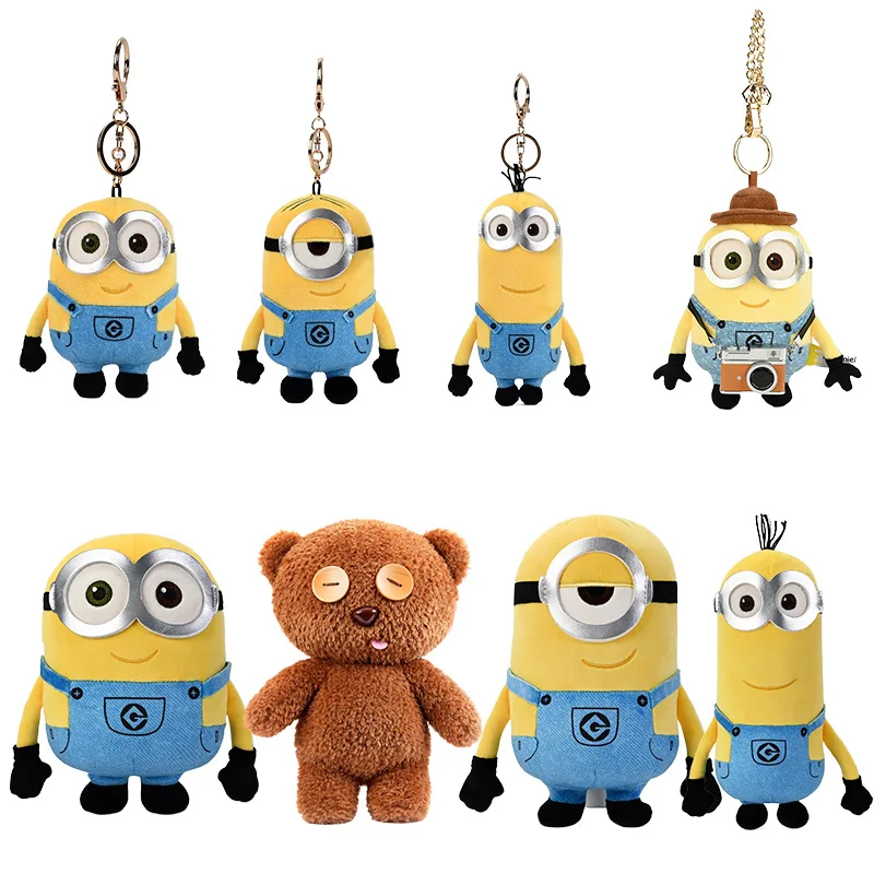 

MINIONS Аутентичный желтый парень плюшевая игрушка Steal Dad милая детская кукла тканевая кукла из фильма «Гадкий я» мягкая игрушка-животное