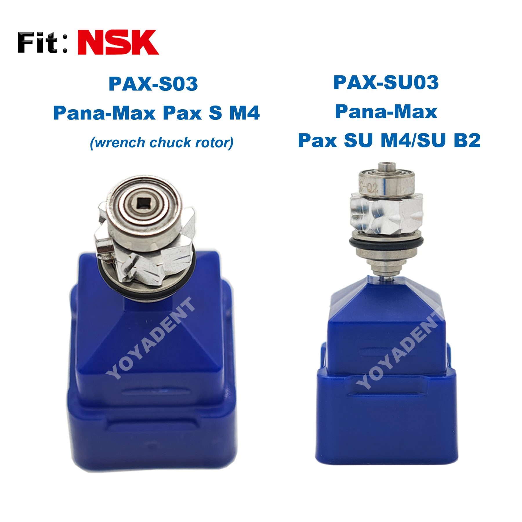 

Fit NSK Pana-Max Pax S M4/ Pax SU M4 B2 High Speed Handpiece Rotor Dental Turbine Cartridge PAX-S03 wrench chuck/PAX-SU03 Push