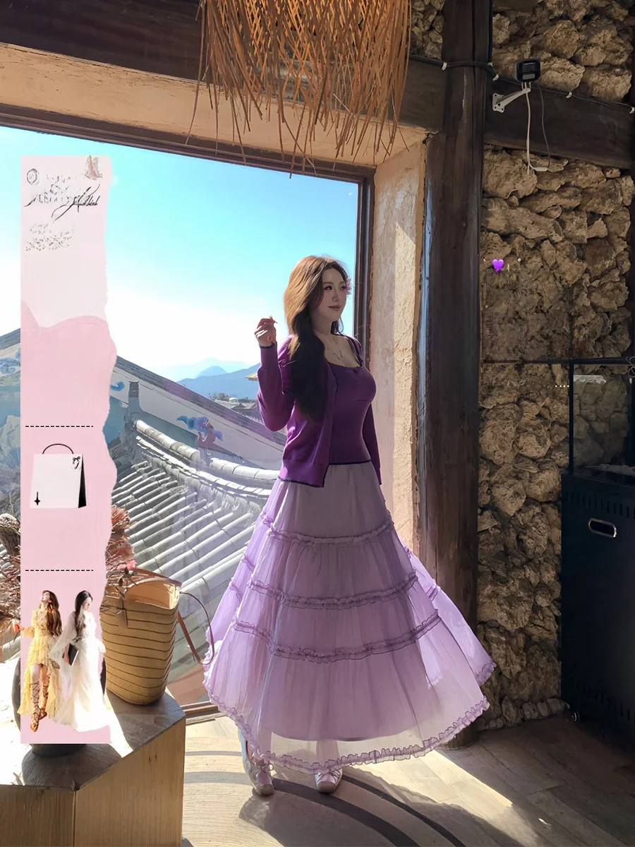 

Юбка-пирожное тортанье «Анни» с четырьмя слоями, эластичным поясом, в стиле пэчворк, больших размеров, миди, свободного кроя, для девочек