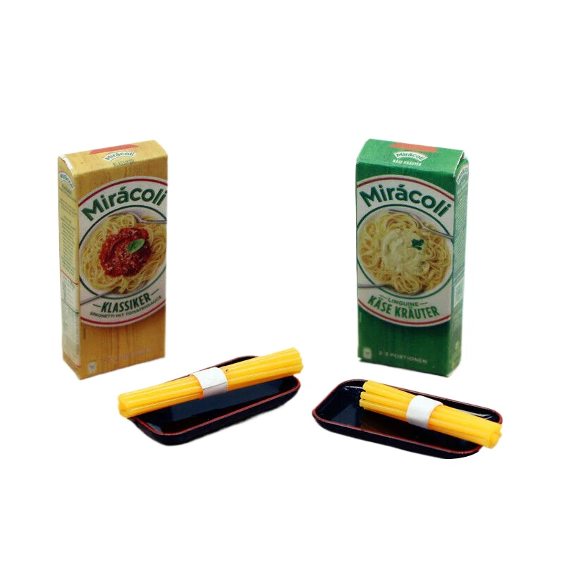 Dollhouse Miniature Food Play Kitchenette Supplies Simulation Pasta Set Paper Model