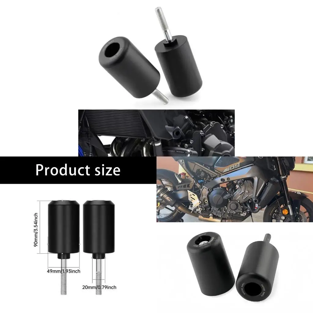 2Pcs High Impact Resistance Frame Sliders Crash Guards For MT09 Motorcycles Using Original Mounting Points Without Modifications
