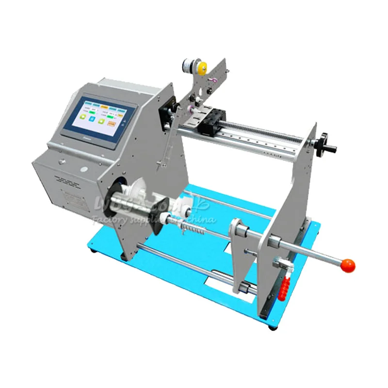 LY FCW-30 Fiber Optic Coil Winding Machine 30km Length Roll Spool Max Width 400mm Diameter 300mm Compatible For 0.025mm Wire