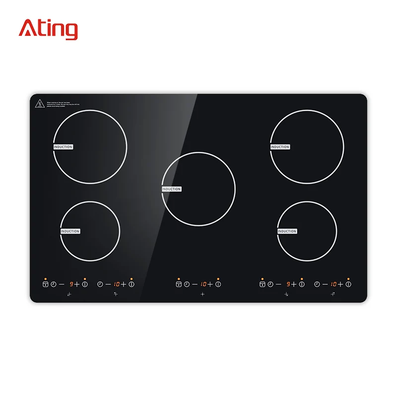 Built-in 5 burner Induction Hob Touch Stove Electrical Cooker Five Induction Cooktop