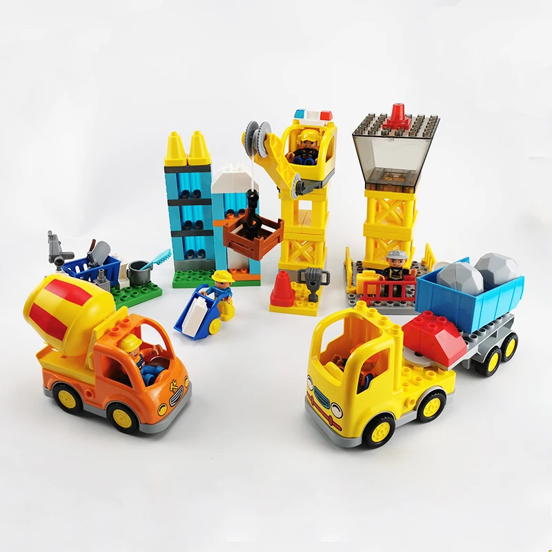 Big Size Building Blocks Building Construction Site Moc Construction Accessories Compatible Large Bricks Assembly Toy Children