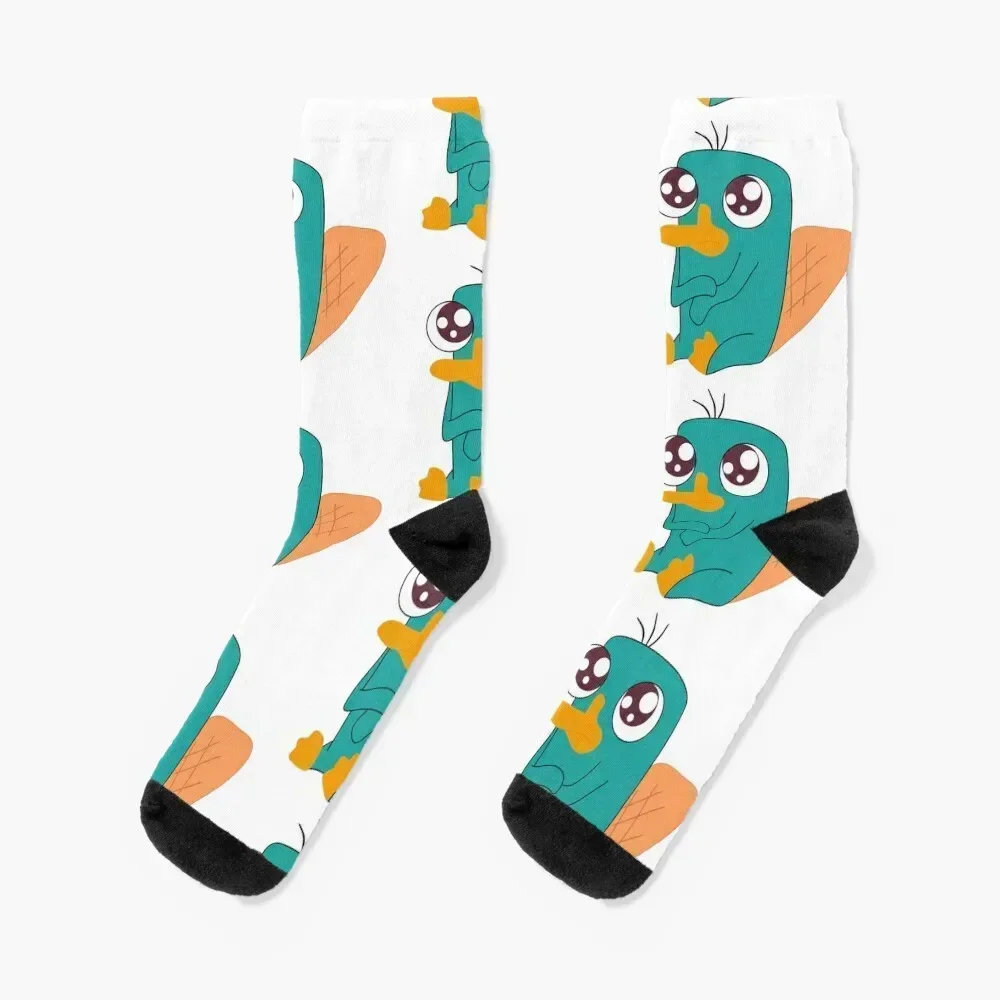 

Baby Perry The Platypus Socks cotton christmass gift tennis sports and leisure Socks For Man Women's
