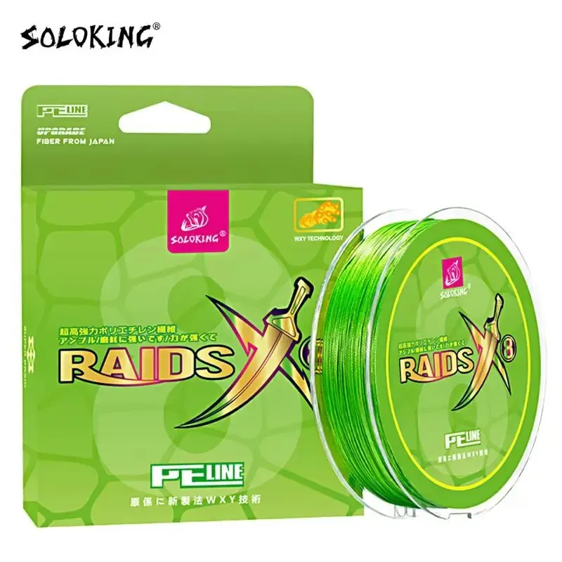 SOLOKING Hilo trenzado 8 hebras – Multifilamento para carpa y lubina