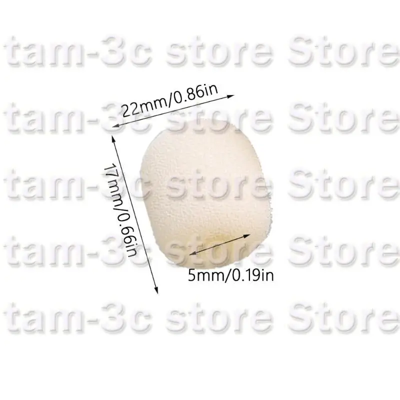 D0UA 10pcs мини -размер гарнитурные гарнитуры микрофоны с пенопластовым ветровым стеклом для K9 для K9