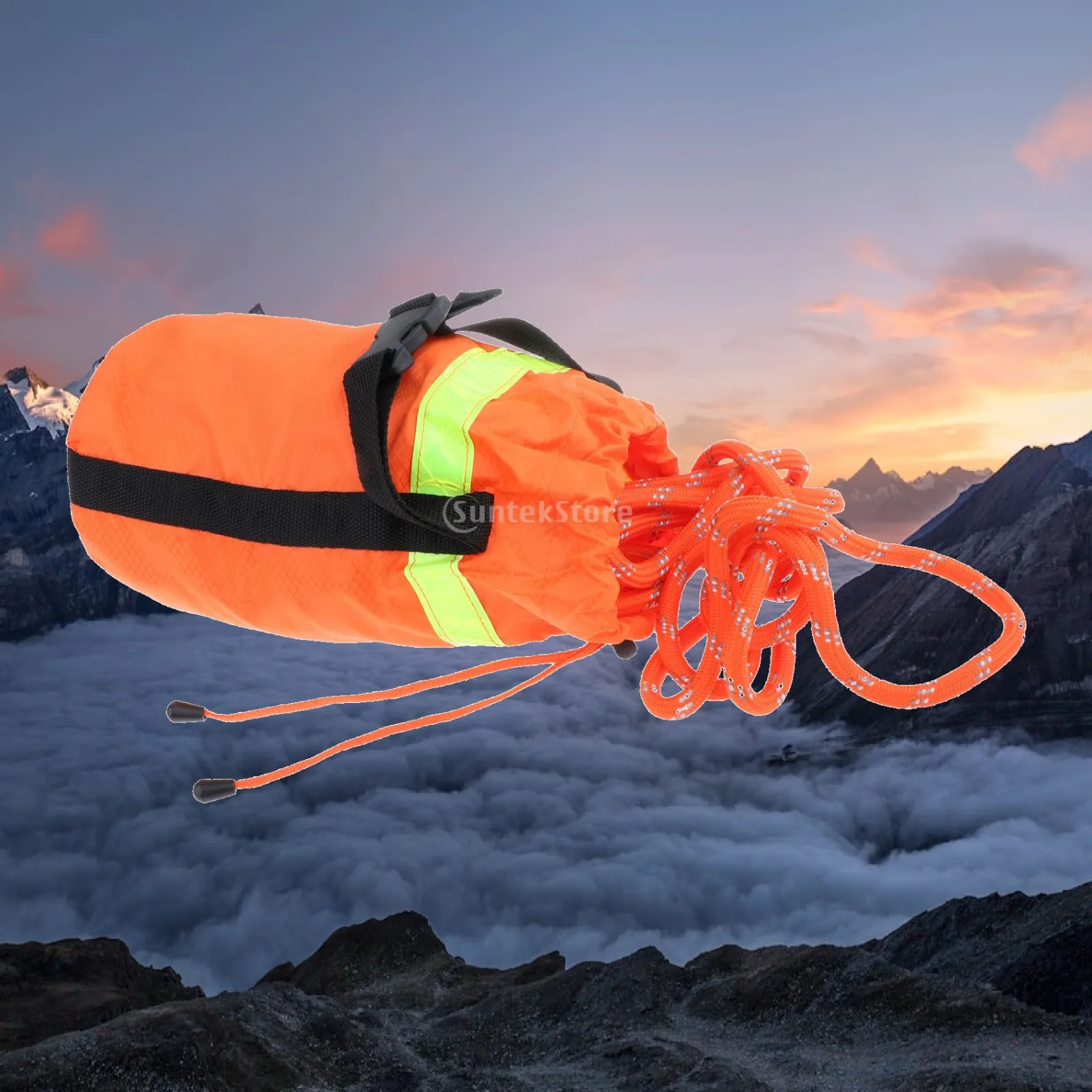 Throwable Rope Throw Bag Device Pouch Reflective Floating Throwing Line Kayaking Boating Rope Outdoor Canoe Dinghy Yacht Sailing