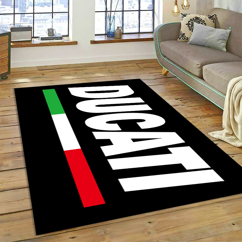 

3D Racing Motorcycle Sign Carpet Rug for Living Room Bedroom Home Sofa Decoration,kids Play Non-slip Floor Mat Christmas Gift