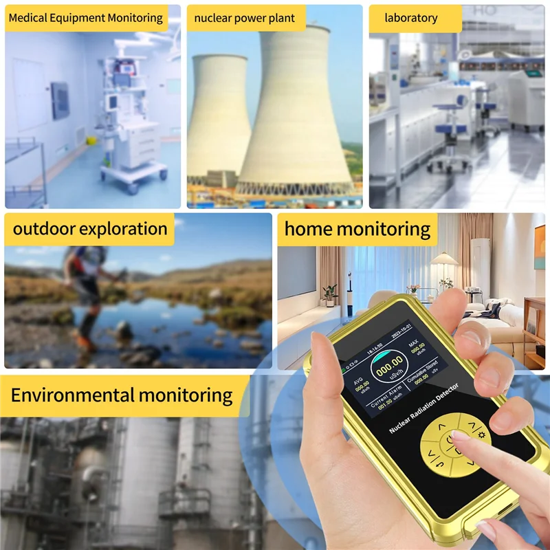 A41T Geiger Counter Nuclear Radiation Detector Geiger Plate Radioactivity Detector For Nuclear Wastewater For PC Software Durabl