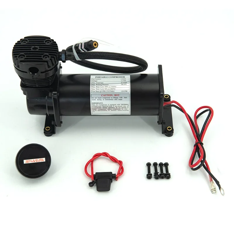 Universal DC 12V 480c 200 psi Outlet 3/8 or 1/4 Automotive Air Suspension Compressor Pump