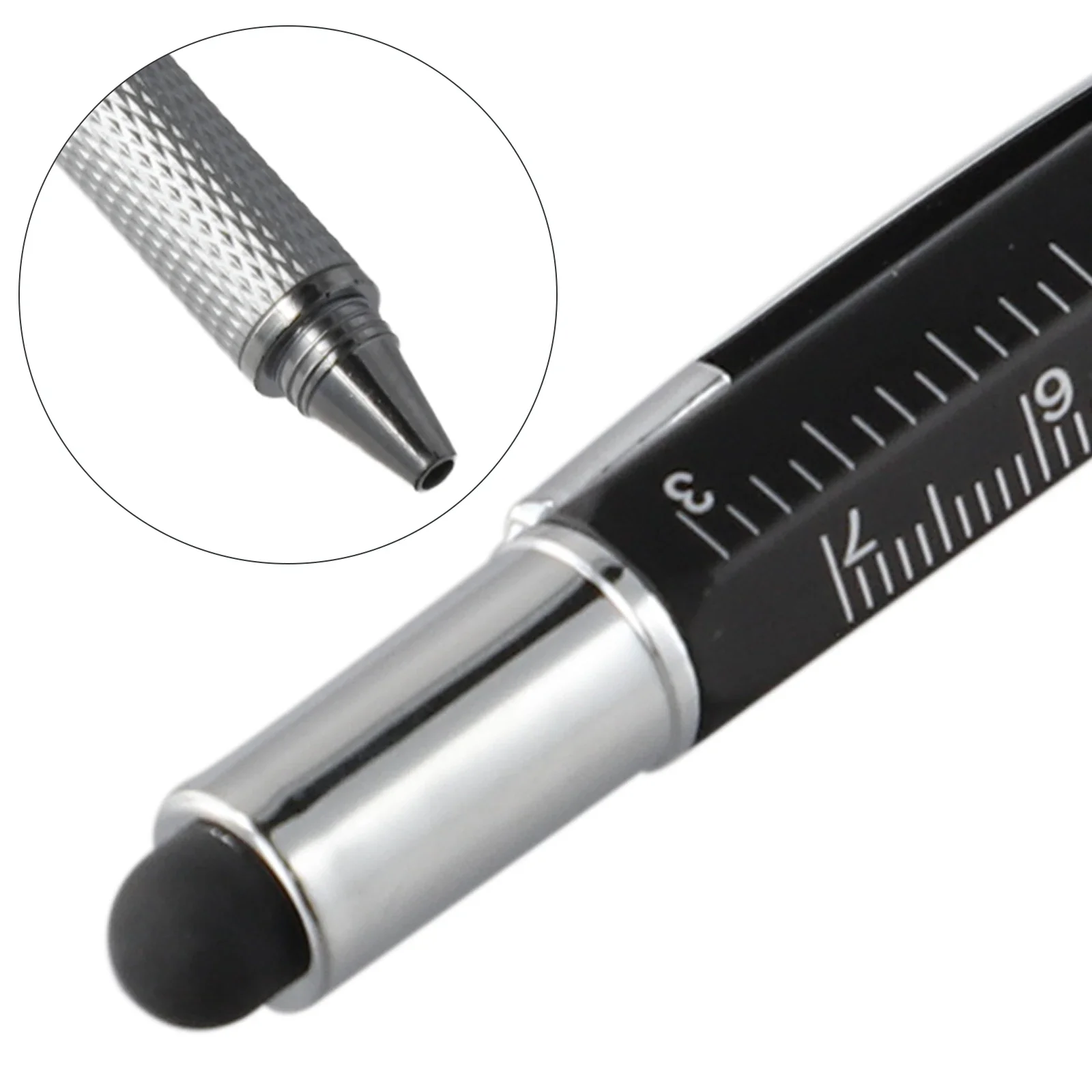 Multi-functional Capacitive Pen With Screwdriver Level Ballpoint Pen Mobile Phone Screen Touch Gadgets Construction Tools