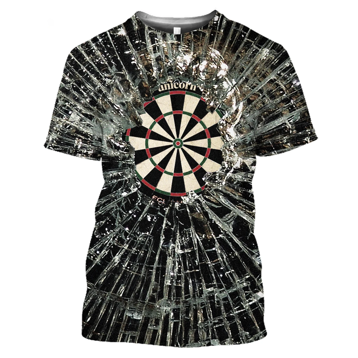 New Dart Board 3D Print Summer Men Women Crew Neck T-shirt Casual Short Sleeve Streetwear Oversized Tops Fashion Unisex Clothing