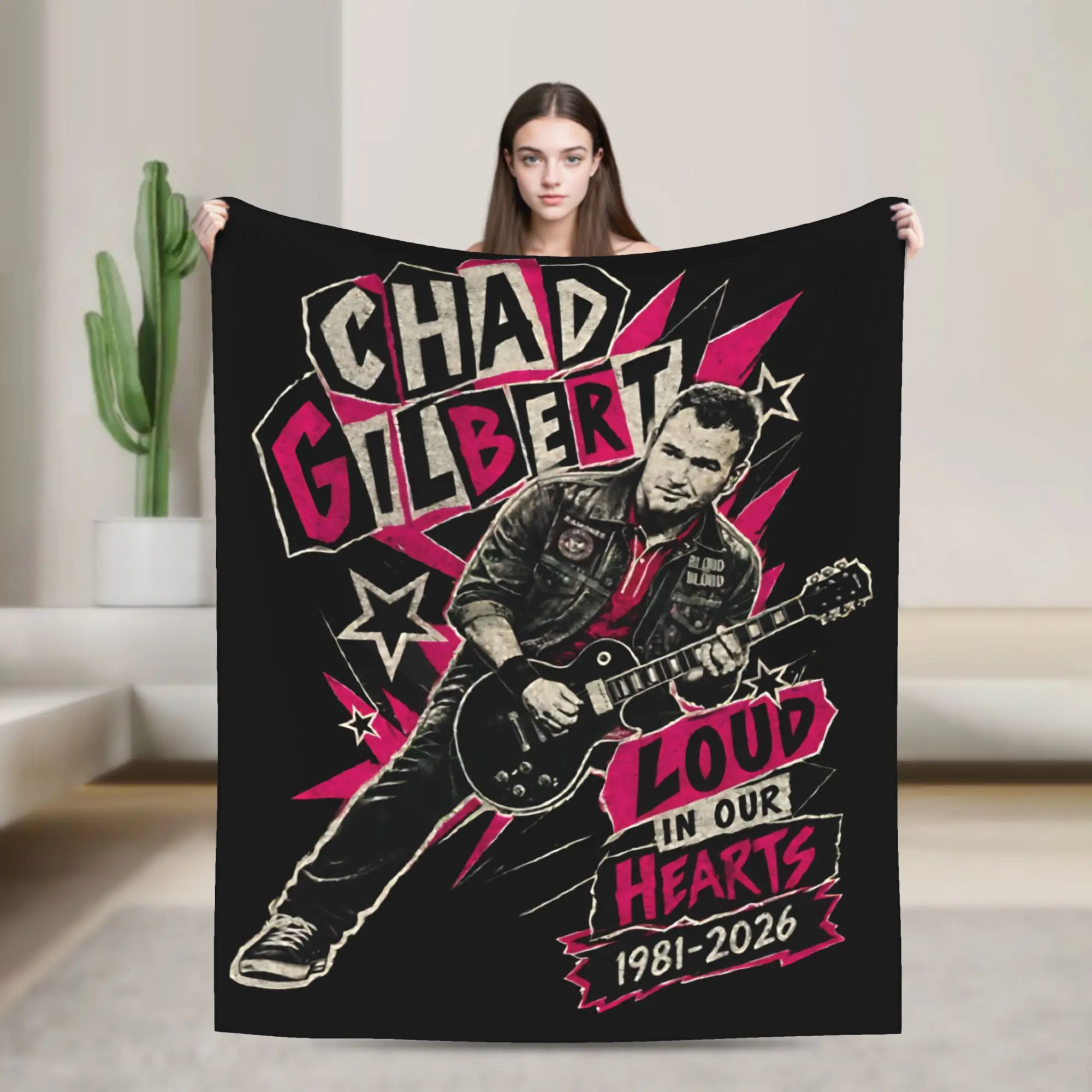 Rip Chad Gilbert Guitarist Knitted Blankets  Flannel Throw Blankets Summer Air Conditioning Decoration Soft Warm Bedspread