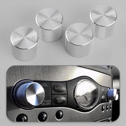 4Pcs Radio & A/C Knobs Fit for Infiniti G37 G35 Q40 Q60 FX35 37 50 QX50 QX70 EX35 37 Skyline V36 Silver