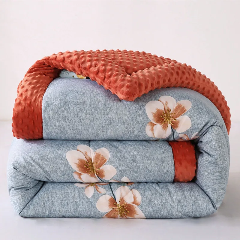 

Doudou Winter Thiened Warmth Adult Double Person Fiber Quilt All Seasons Universal Single Person Adult Double Person