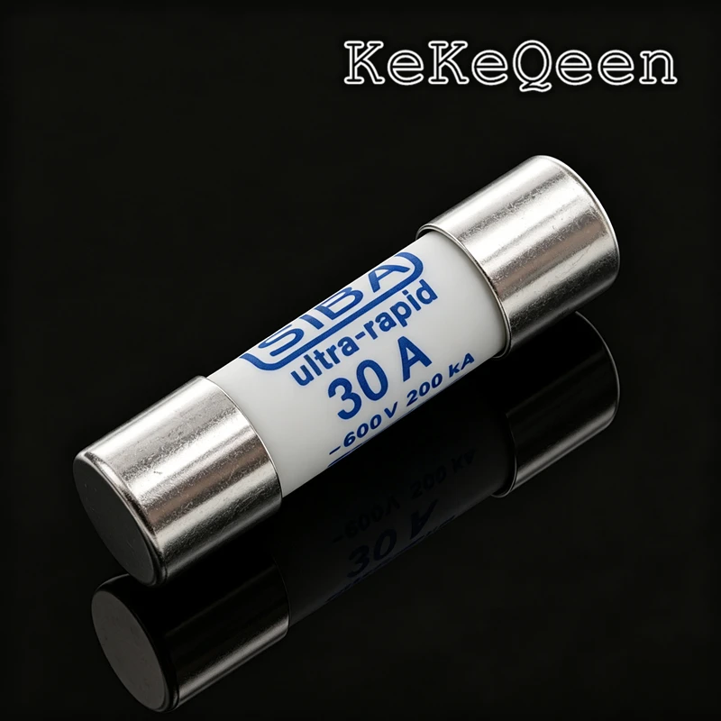 10pcs 10mmx38mm 10*38MM SIBA 6003434 600V 200KA 6/8/10/12/16/20/25/30A SIBA Ceramic Fuse 10x38mm 20A Multimeter Fuse Tube
