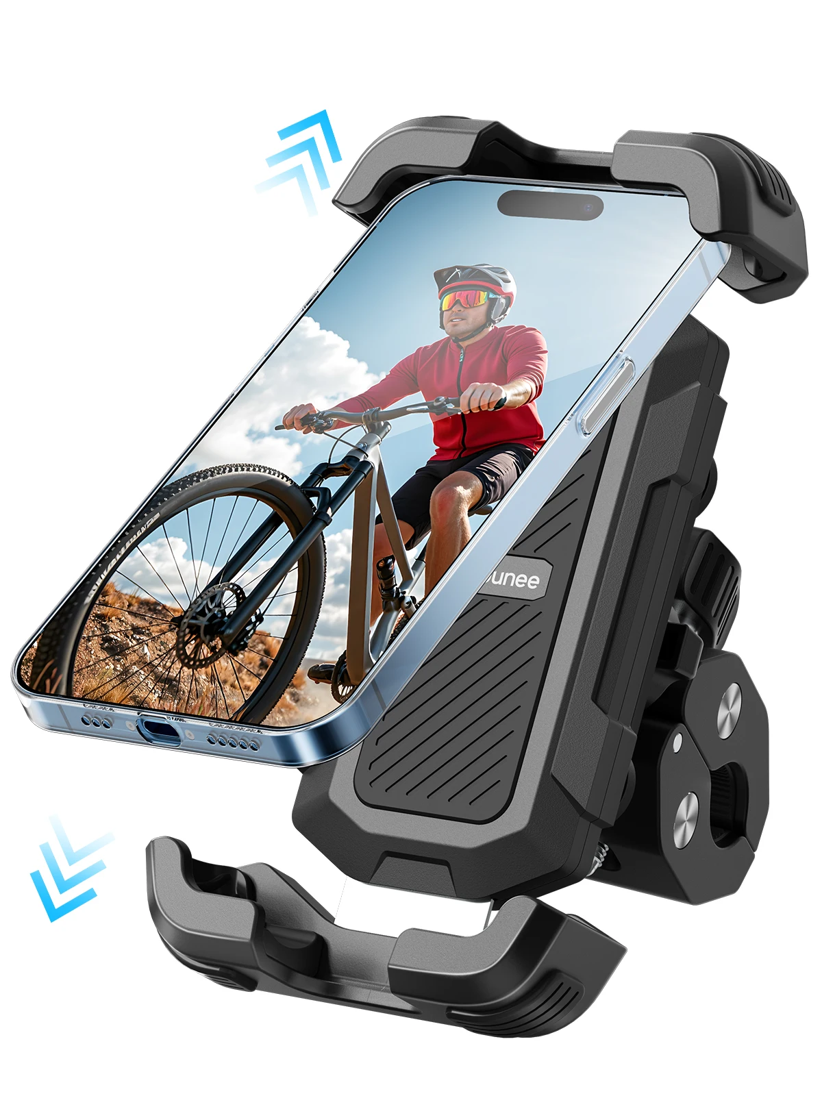360 Degree Rotation Adjustable Bicycle Motorcycle Phone Mount Automatic Bike Phone Holder Stand