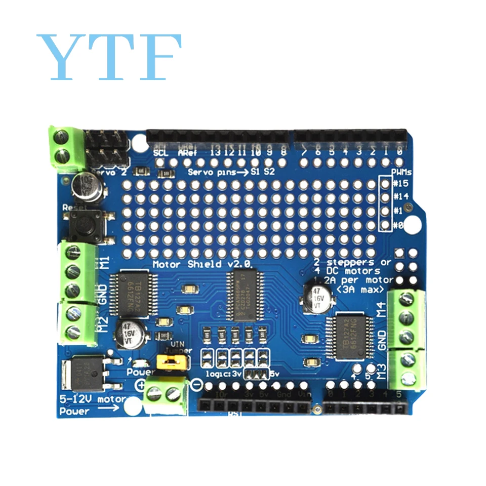 Picture 6: TB6612 IIC I2C Mosfet Stepper Motor Module PCA9685 Servo Driver Shield Module For Arduino Robot PWM Leonardo Replace L293D