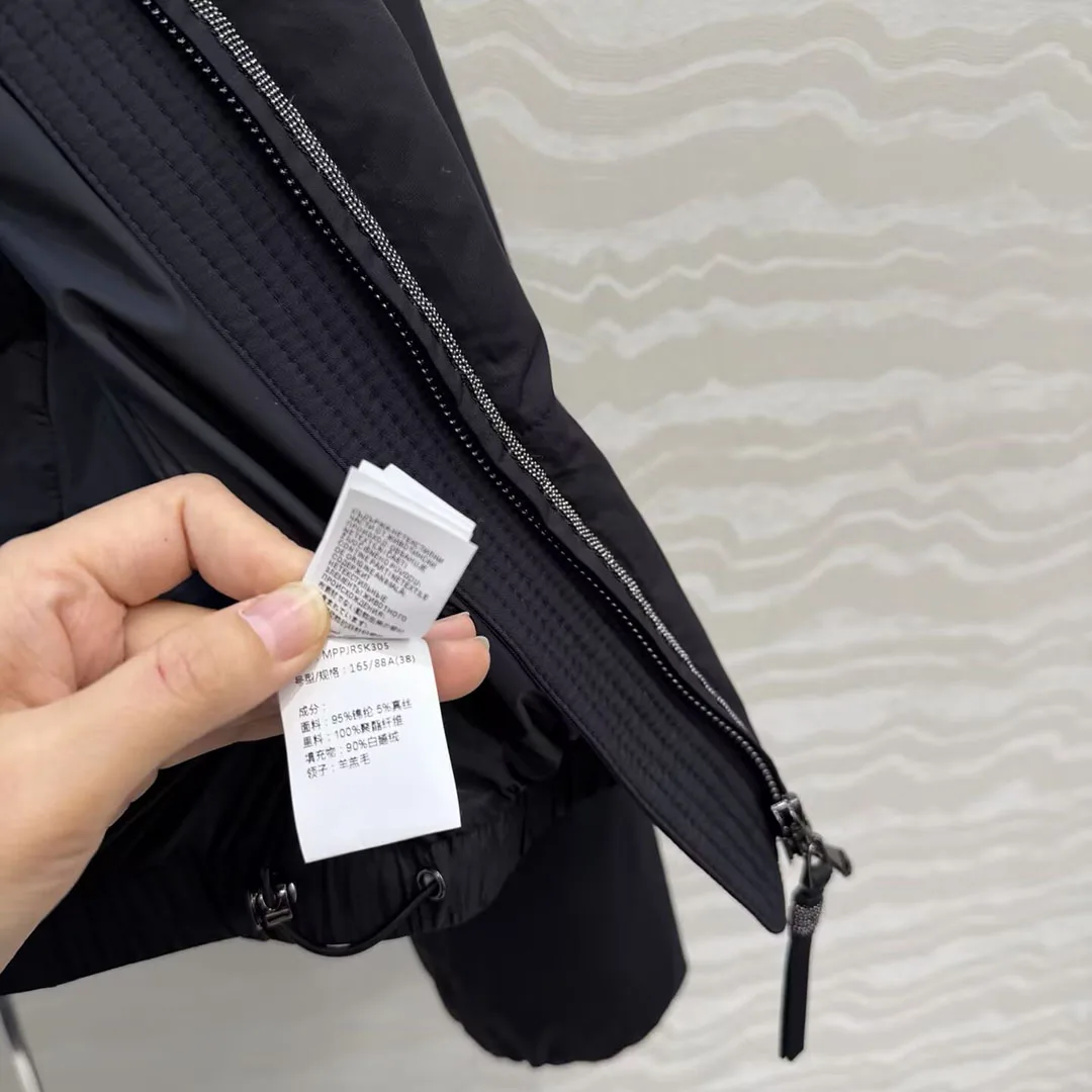 Nieuwe Winter Lamswol Revers Lange Mouw Losse Witte Ganzendons Jas Vrouwen Rits Casual Oude Geld Stijl Leuke Warme Jas