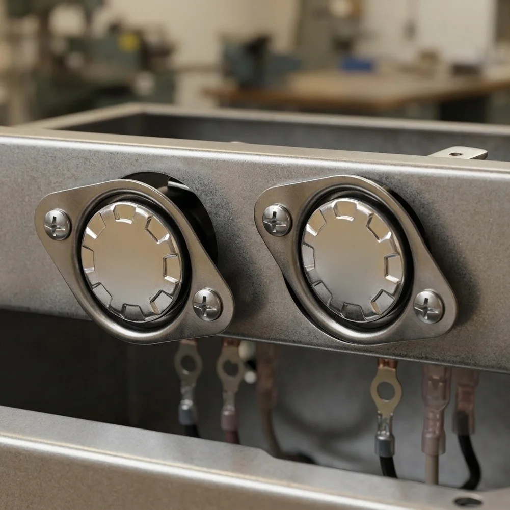 Thermal Safety Cutoff Switch with Manual For Reset Design for Temperature Management Systems Operating at 250V and Up to 110C